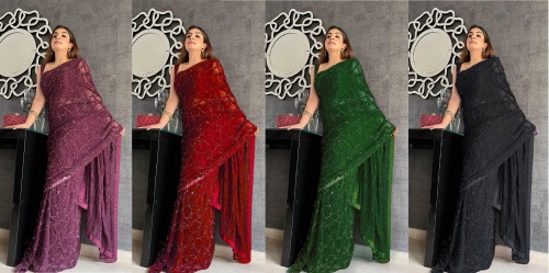 Bt 259 Sequence Fancy Designer Festive Wear Georgette Latest Saree Collection